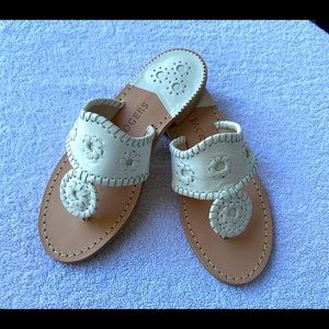 Jack Rogers white sandals (new), Size 5m